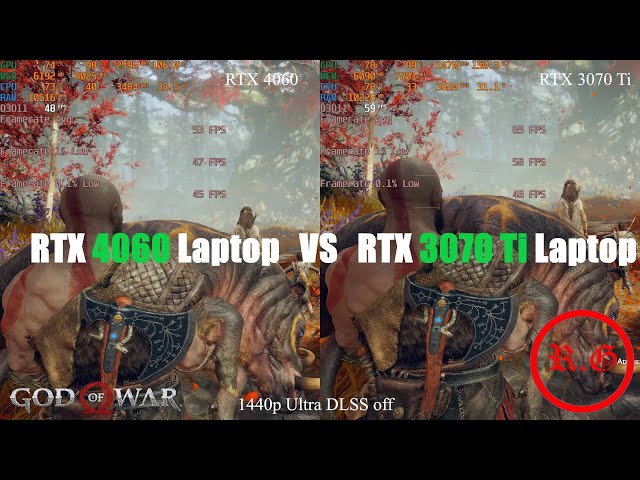 RTX 4060 Laptop (140W) vs RTX 3070 Ti Laptop (150W)- Test in 14 Games
