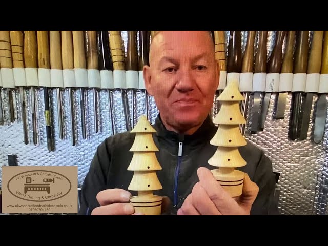 Woodturning a Christmas Tree with a difference (added tea lights) using my Carbide Chisels