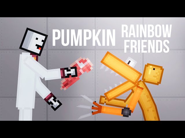 I turn Pumpkin Melon Playground into Orange Roblox Rainbow Friends - People Playground 1.26 beta
