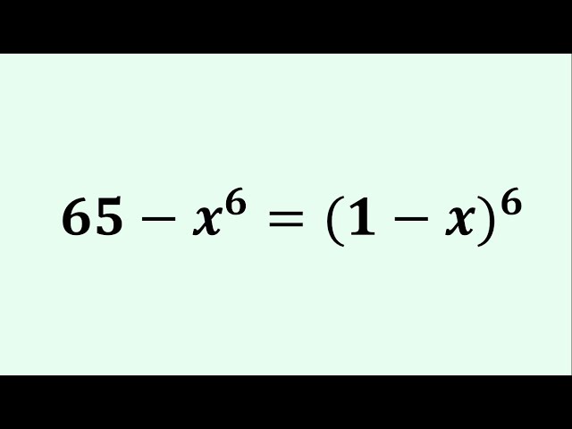 Crack Hexic Equations Without Expansion! Math Olympiad Prep