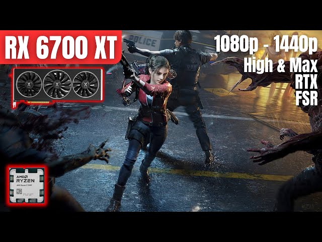RX 6700 XT & Ryzen 5 7500F : Resident Evil 2 - 1080p & 1440p