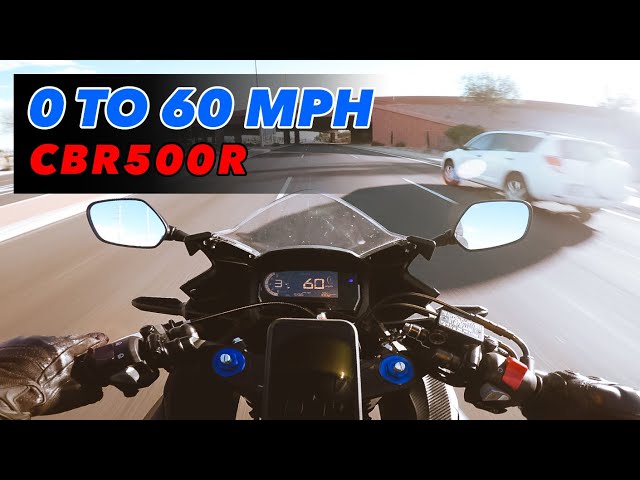 0 to 60 IN HOW MANY SECONDS? | CBR500R