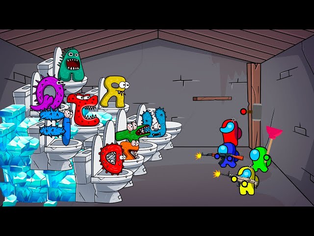 Ice Skibidi Toilets & Obunga vs Among Us | Game Animation