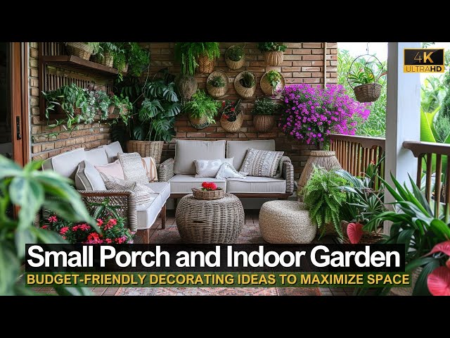 Budget Friendly Small Porch and Indoor Garden Decorating Ideas to Maximize Space