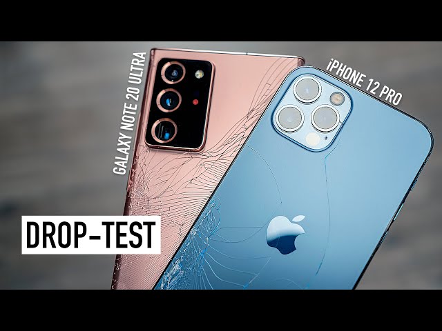 iPhone 12 Pro и Galaxy Note 20 Ultra - Drop Test! Ceramic Shield или Gorilla Glass 7?