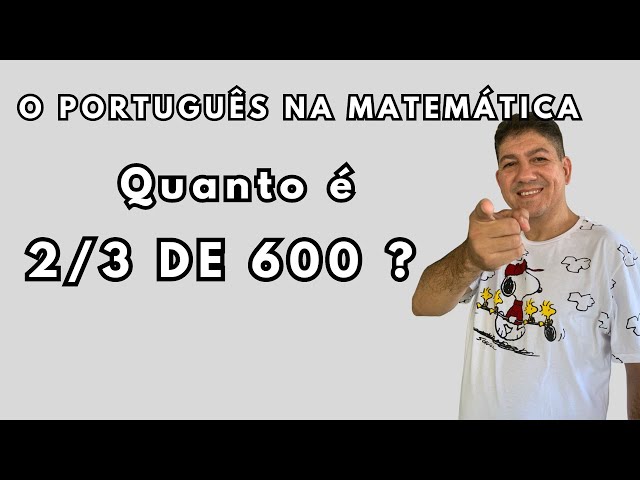 O Português na matemática