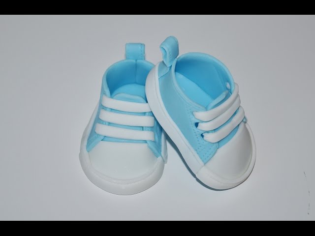 Cake decorating tutorial | How to make baby converse shoes | Sugarella Sweets