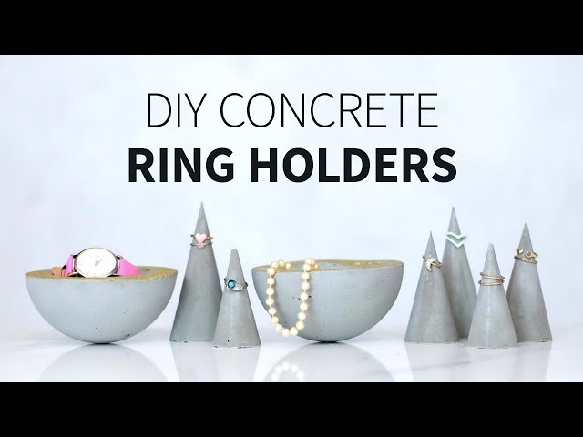 Concrete ring cones & jewelry holders | How to