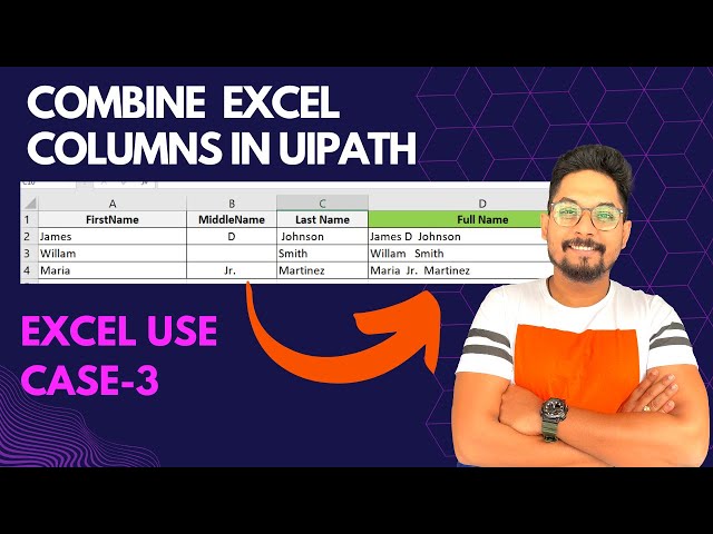 HOWTO: Combine Excel Columns and Write in Next Column UiPath