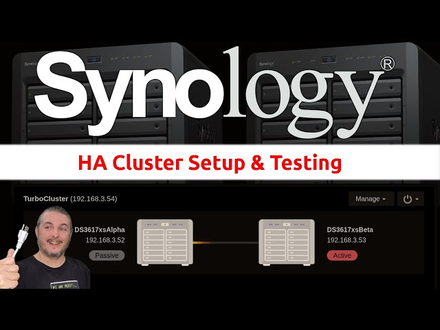 Configuring a Synology HA Cluster and Showing What Happens When You Pull The Plug!