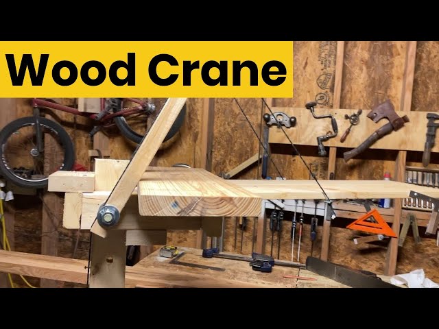 Wooden Crane | A Collapsible Wood Crane To Hold Shelves