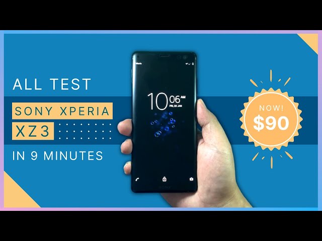 SONY XPERIA XZ3 in 9 MINUTES! | Unboxing / Gaming / Camera / Battery Test