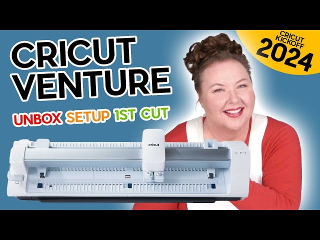 Cricut Venture for Beginners: Unbox, Setup, & First Cut! (CRICUT KICKOFF Day #1)
