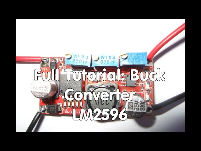 #7 Tutorial: LM2596 Buck Converter with Three Trimmers (step down converter)