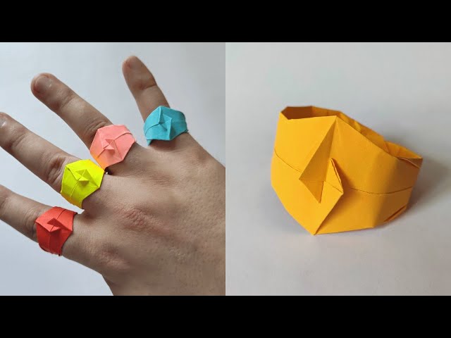 Origami RING & BRACELET | How to make a paper rings