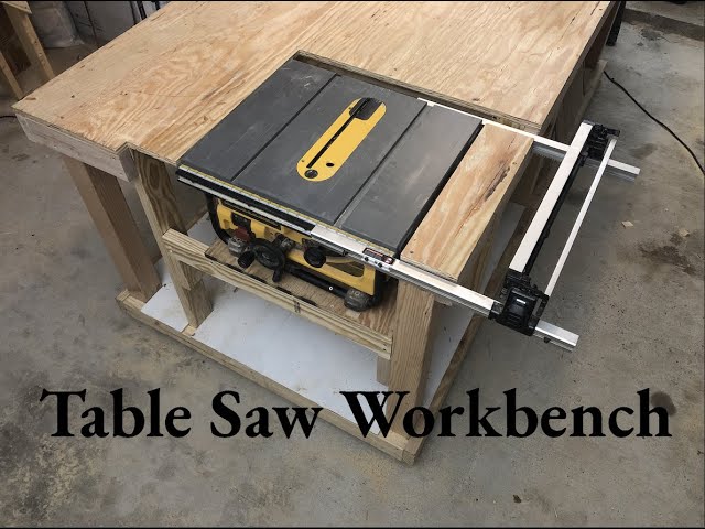How to build a table saw workbench - Full Project