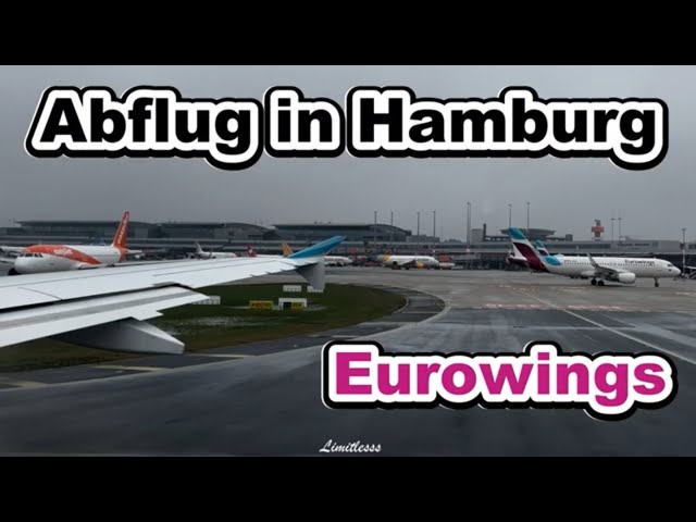 Abflug Hamburg Airport HAM | Eurowings ✈️ | 26.02.2024