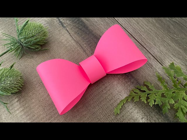 Easy Paper Bow | Paper Crafts | DIY