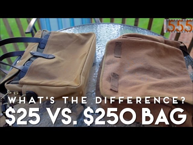 $25 vs. $250 Men's Bag: What's the Difference? Filson Briefcase and Rothco Messenger Bag Comparison