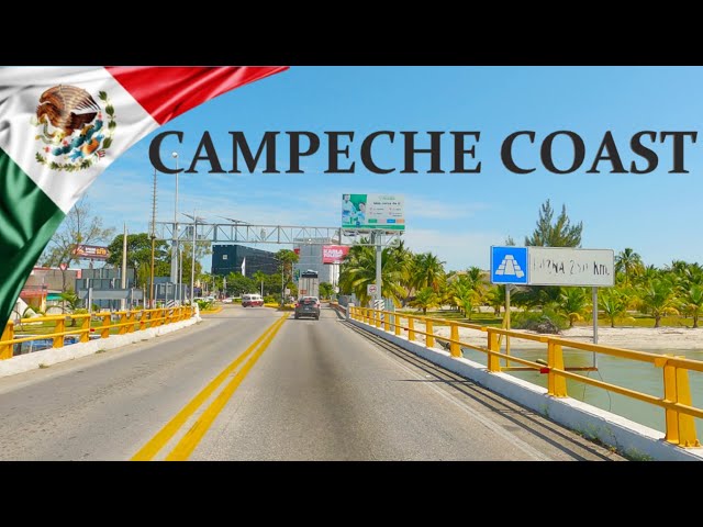 DRIVING in the COAST OF THE STATE OF CAMPECHE, State of Campeche, MEXICO I 4K 60fps