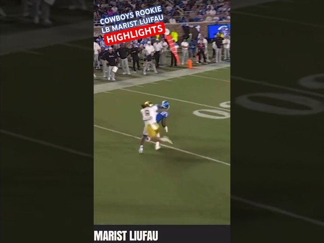MARIST LUIFAU ✭ #COWBOYS ROOKIE LB HIGHLIGHTS 🔥 4 Of His BEST College Plays From #NotreDame 👀 #NFL