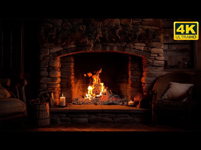 The cozy sounds of a burning fireplace relax your body and relieve stress 🔥 Deep sleep