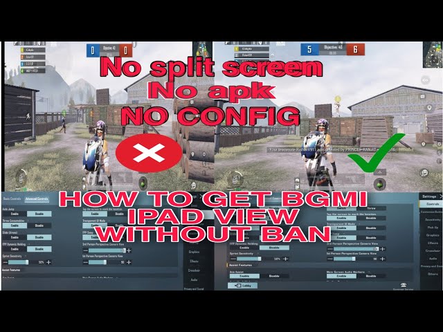 HOW GET IPAD VIEW IN BGMI AND PUBG WITHOUT SPLIT SCREEN AND CONFIG