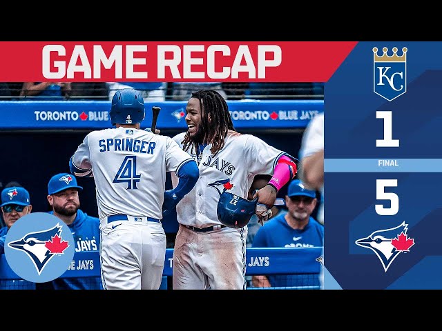 George Springer homers twice as Blue Jays win series over Royals!