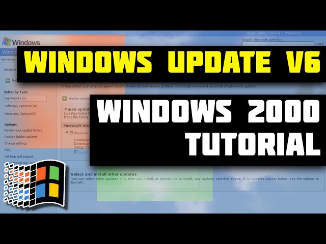 Windows Update v6 Still Works in Windows 2000 in 2024!