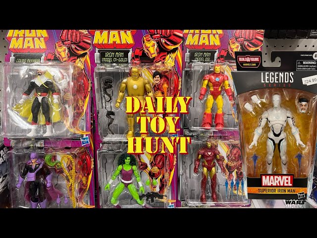 I found  this entire Marvel legends Iron Man retro wave and Zabu wave?? (Daily Toy Hunt)