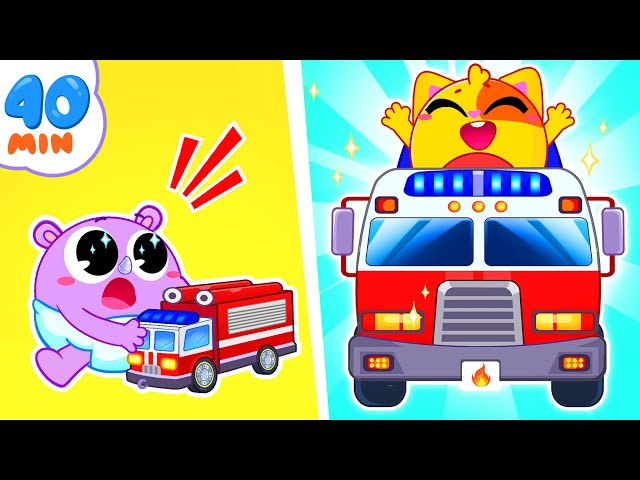 🚒Giant Fire Truck for Kids | Funny Songs For Baby & Nursery Rhymes by Toddler Zoo