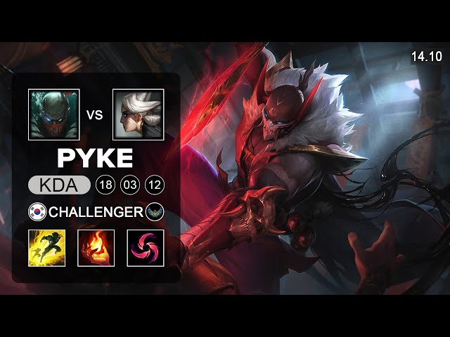 Pyke vs Camille Support - KR Challenger - Patch 14.10 Season 14