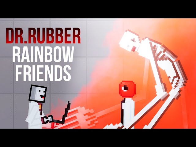 I turn Dr Rubber into Red Roblox Rainbow Friends - People Playground 1.26 beta