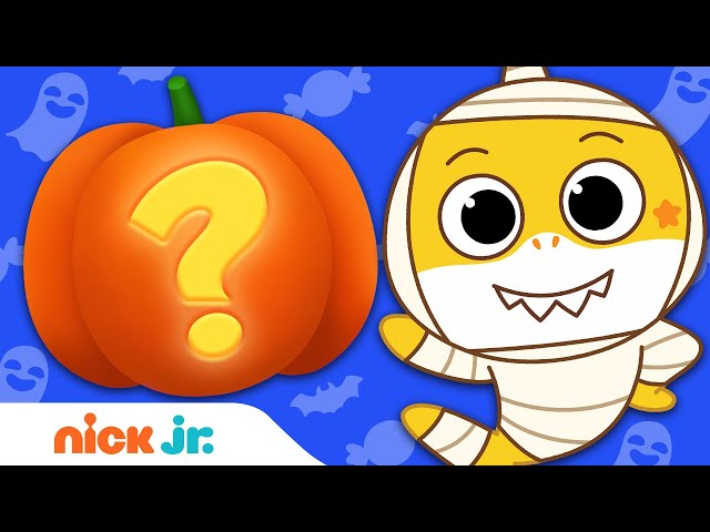 Pumpkin Carving Halloween Fun #5 🎃 w/ PAW Patrol, Blaze & Baby Shark! | Nick Jr.