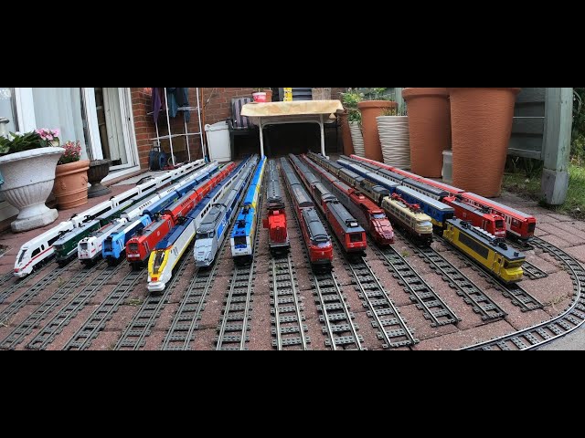 Summary Lego train projects extreme - since February 2018; more than 90 clips! Lego Eisenbahn 9v MOC