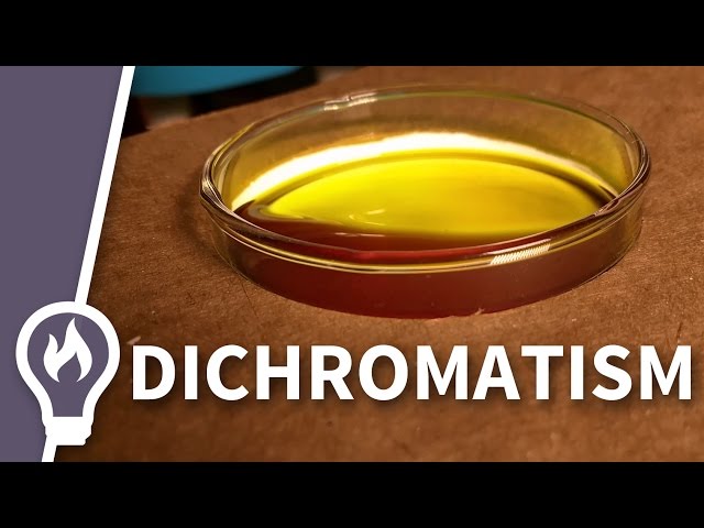 The rare property of pumpkin seed oil - dichromatism