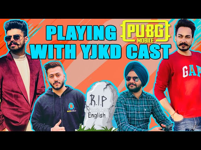 Playing PUBG With Yaar Jigree Kasooti Degree Cast | YJKD 2 Announcement | RIP English #NoobGameplay