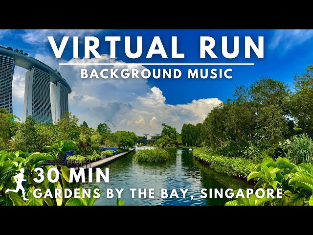 Virtual Running Video For Treadmill With Music in #Singapore - Gardens By The Bay #virtualrunningtv