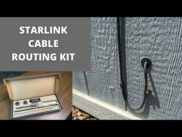 How To Run The Starlink Cable Into Your House