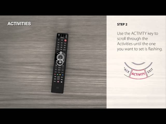 Universal Remote Control – URC 7980 Smart Control – how to setup an Activity