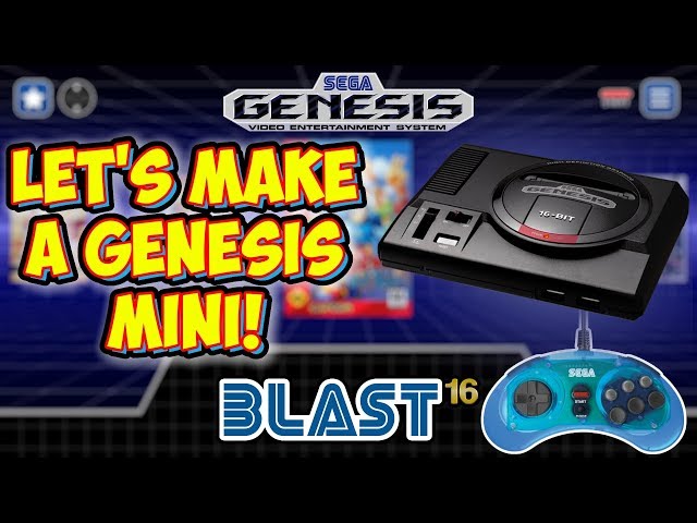 Let's Make A Sega Genesis Mini Replica! Blast 16 Raspberry Pi Build Tutorial