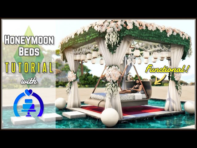 How to Make a Suspended Day Bed and More! with The Sims 4 My Wedding Stories (No CC/Yes T.O.O.L.)