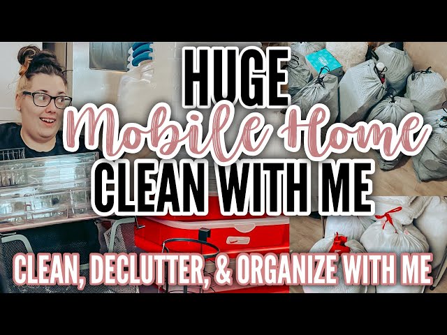 *MASSIVE* single wide mobile home declutter & organize | minimalism my way | mobile home cleaning
