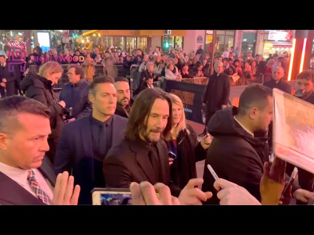 Keanu Reeves Makes Time for Fans at JOHN WICK 4 Premiere