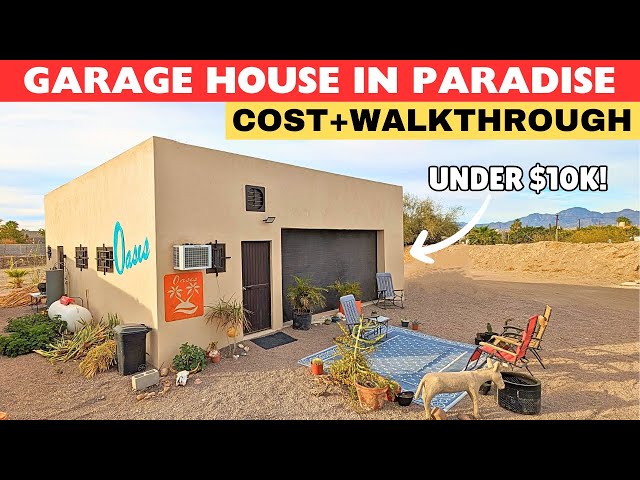 Garage House in Paradise Under $10K - Cost and Walkthrough
