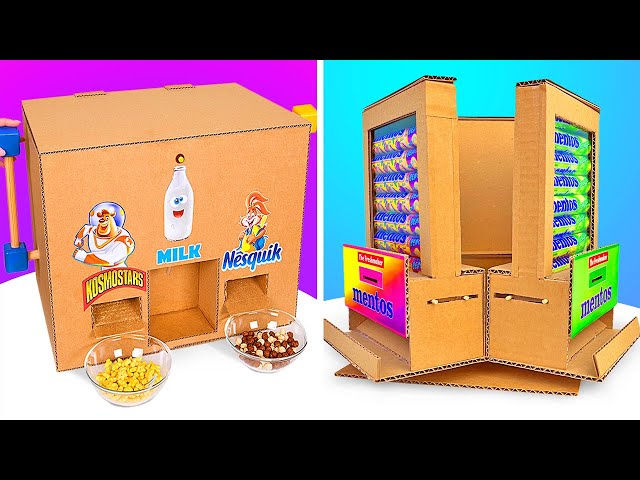 Yummy Crafts || DIY Dispensers For Candies And Cereal