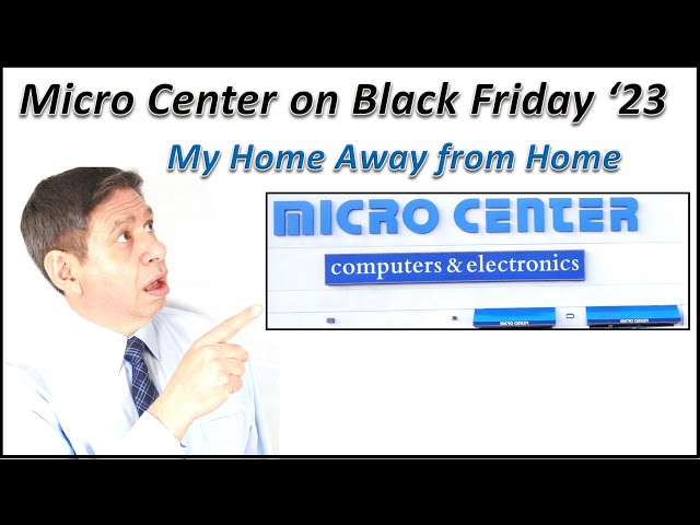 Micro Center during Black Friday 2023