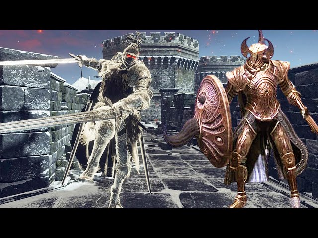 Can Castle Sol Banished Knight survive Crucible Knights? Elden Ring