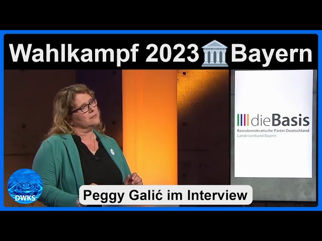 Bayern-Wahl 2023 | dieBasis strebt nach🗳️Landtagssitz | TV-Interview mit Kandidatin Peggy Galić