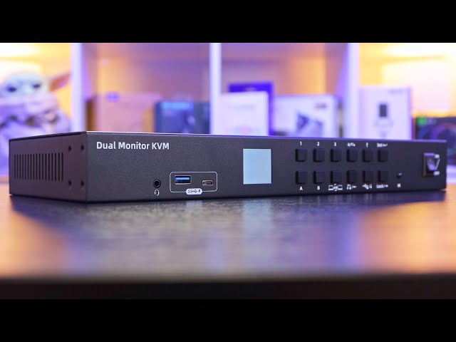 What Is A KVM & Why YOU Need One! -  TESmart 4 Port Dual Monitor KVM - Demo & Showcase! #AD